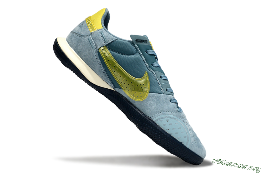 Nike Street Gato IC Football Shoes - Blue/Yellow 4