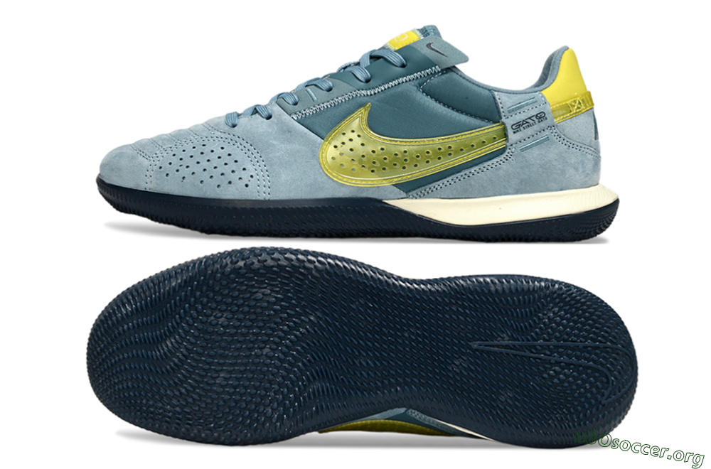 Nike Street Gato IC Football Shoes - Blue/Yellow 1