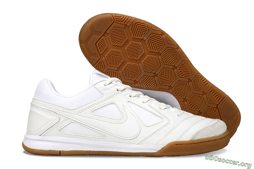 Nike Lunar Gato 2 IC Football Shoes - Beige/White 2