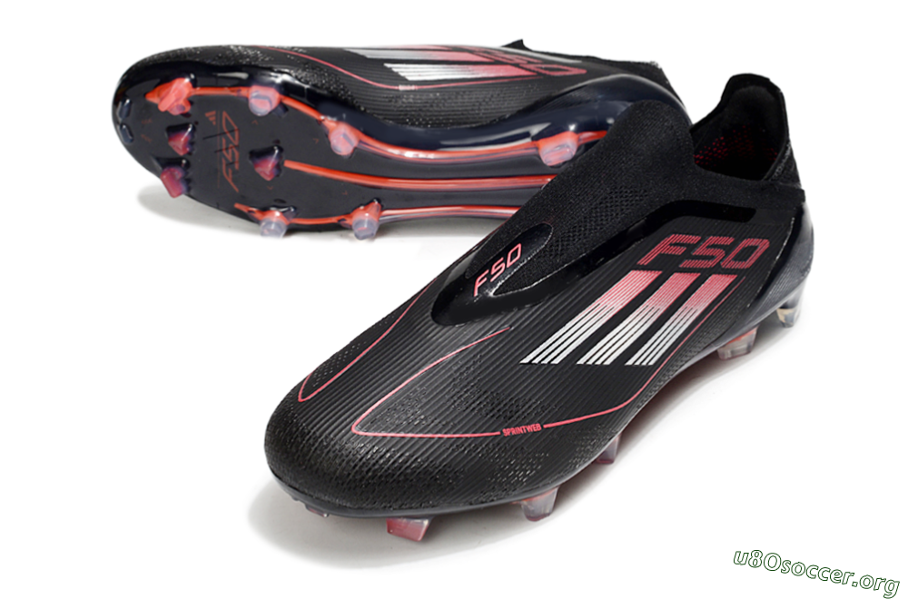 Adidas F50 Elite Laceless FG Football Boots - Black/Silver/Red 0
