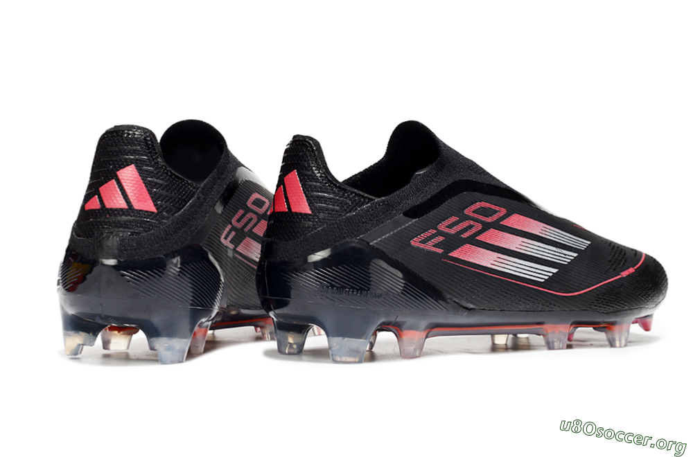 Adidas F50 Elite Laceless FG Football Boots - Black/Silver/Red 6