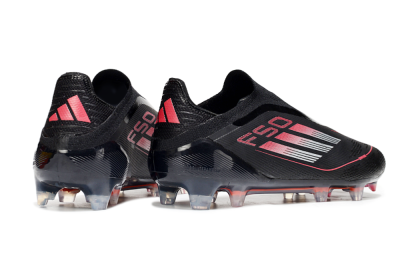 Adidas F50 Elite Laceless FG Football Boots - Black/Silver/Red