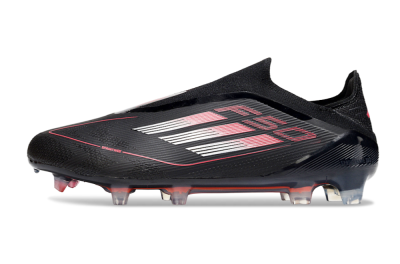 Adidas F50 Elite Laceless FG Football Boots - Black/Silver/Red
