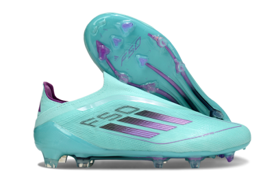 Adidas F50 Elite Laceless FG Football Boots - Jade/Purple/Black