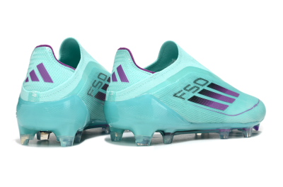 Adidas F50 Elite Laceless FG Football Boots - Jade/Purple/Black