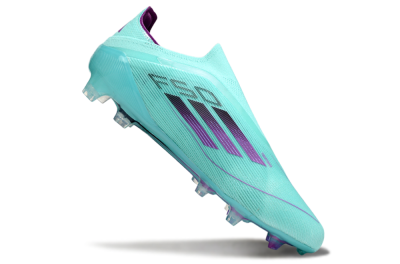Adidas F50 Elite Laceless FG Football Boots - Jade/Purple/Black