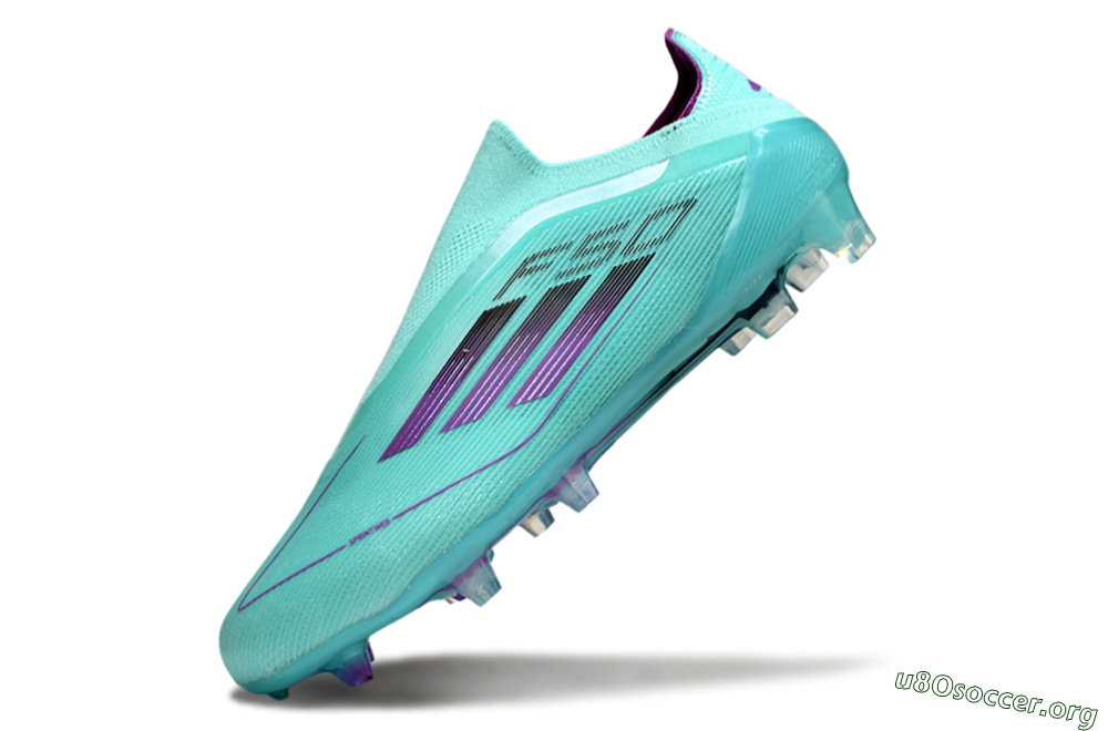 Adidas F50 Elite Laceless FG Football Boots - Jade/Purple/Black 5