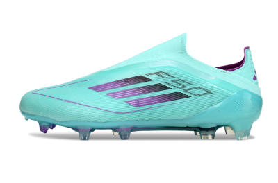 Adidas F50 Elite Laceless FG Football Boots - Jade/Purple/Black