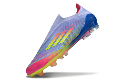 Adidas F50 Elite Laceless FG Football Boots - Blue/Yellow/Red