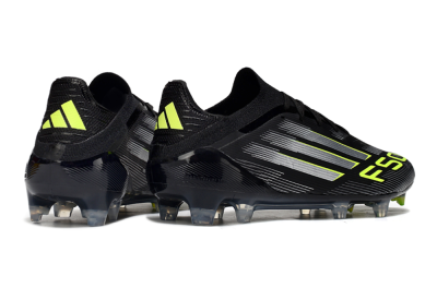 Adidas F50 Elite FG Football Boots - Black/Silver/Yellow