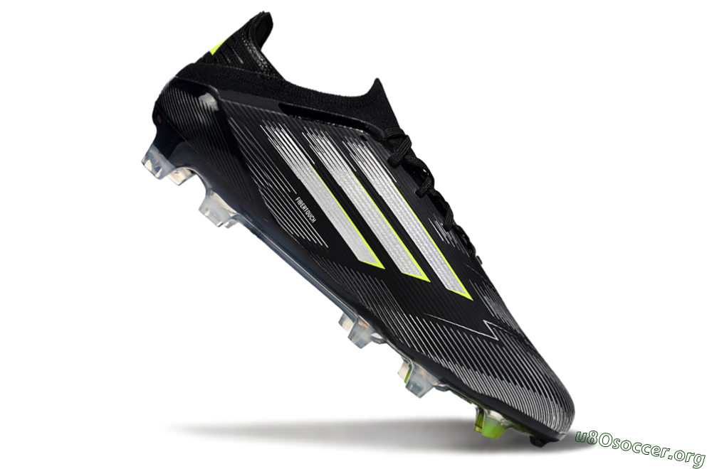 Adidas F50 Elite FG Football Boots - Black/Silver/Yellow 4