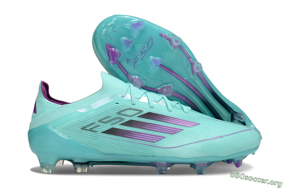 Adidas F50 Elite FG Football Boots - Jade/Purple/Black 2