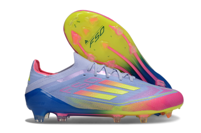 Adidas F50 Elite FG Football Boots - Blue/Yellow/Pink