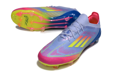 Adidas F50 Elite FG Football Boots - Blue/Yellow/Pink