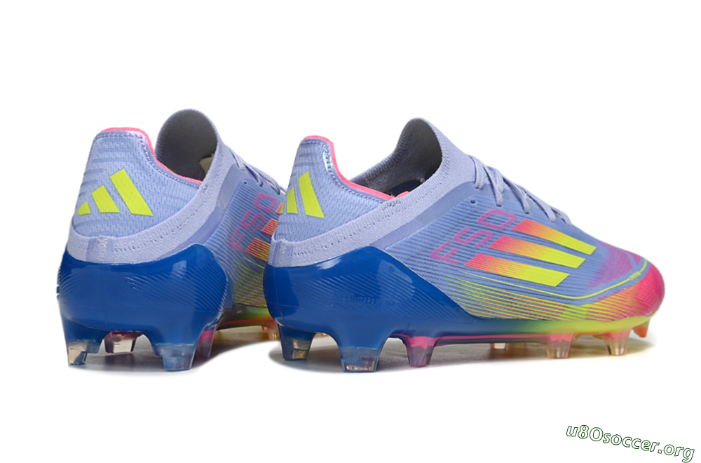 Adidas F50 Elite FG Football Boots - Blue/Yellow/Pink 6