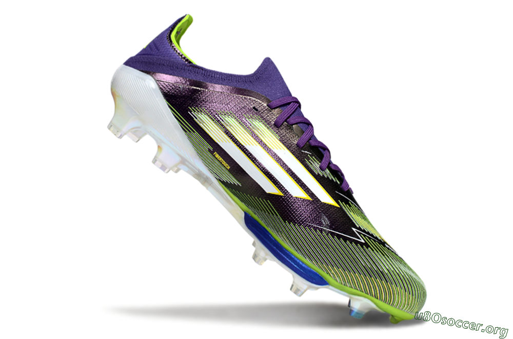 Adidas F50+ Elite Lightstrike Pro FG Football Boots - Purple/White/Yellow 4