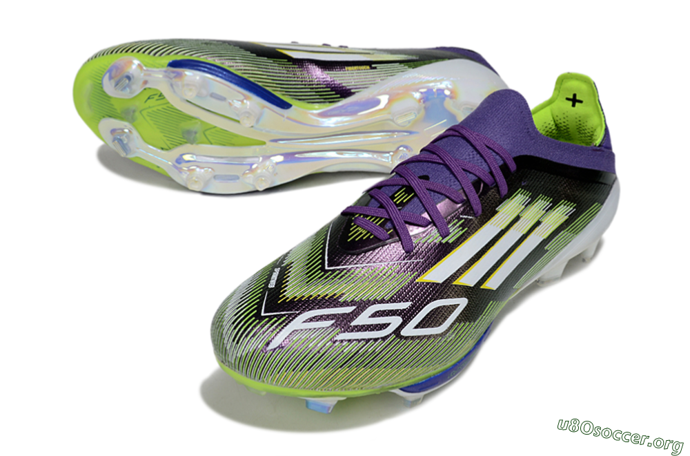 Adidas F50+ Elite Lightstrike Pro FG Football Boots - Purple/White/Yellow 0