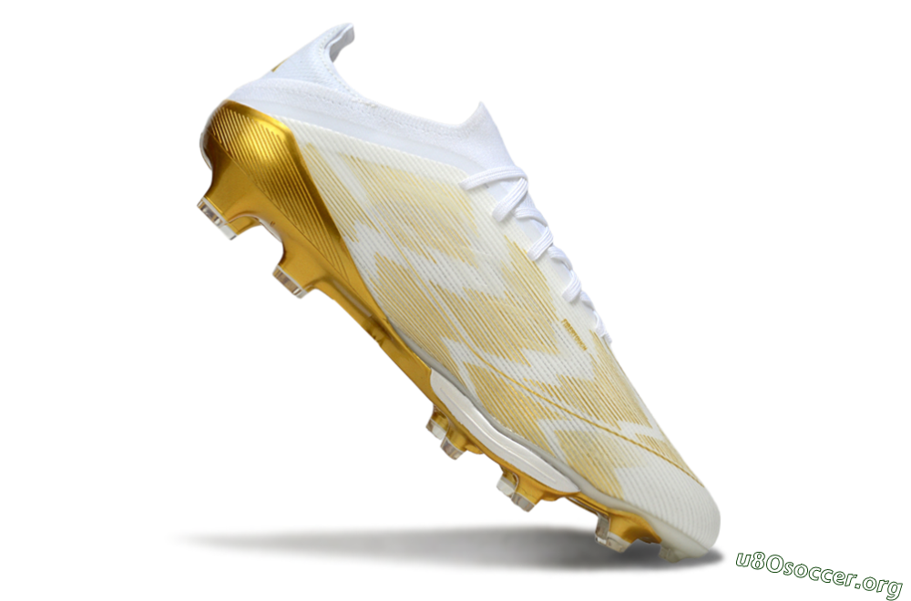 Adidas F50+ Elite Lightstrike Pro FG Football Boots - White/Gold 4