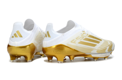 Adidas F50+ Elite Lightstrike Pro FG Football Boots - White/Gold