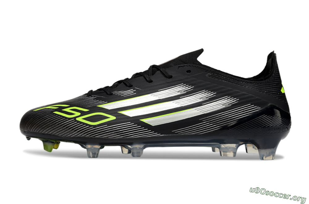 Adidas F50 Elite FG Football Boots - Black/Silver/Yellow 3