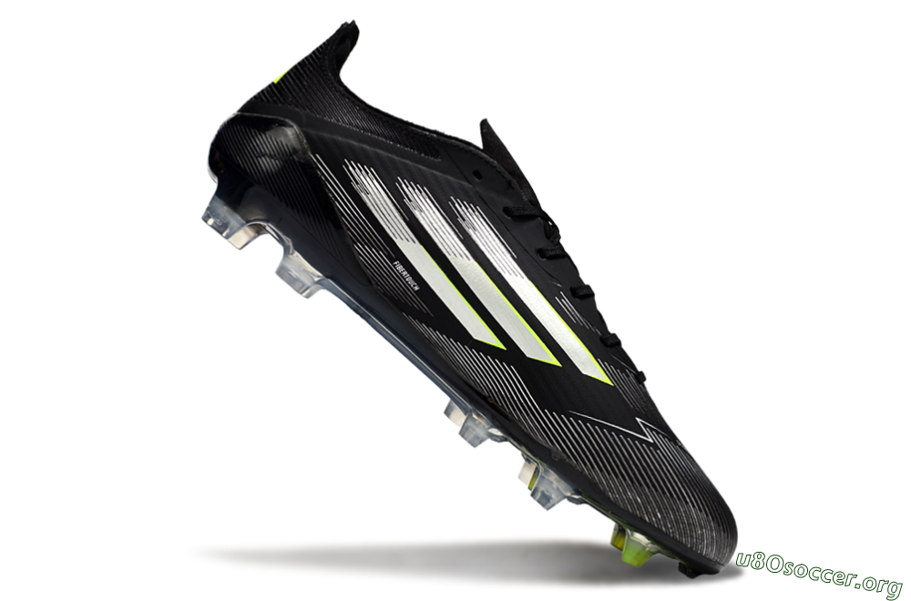 Adidas F50 Elite FG Football Boots - Black/Silver/Yellow 4