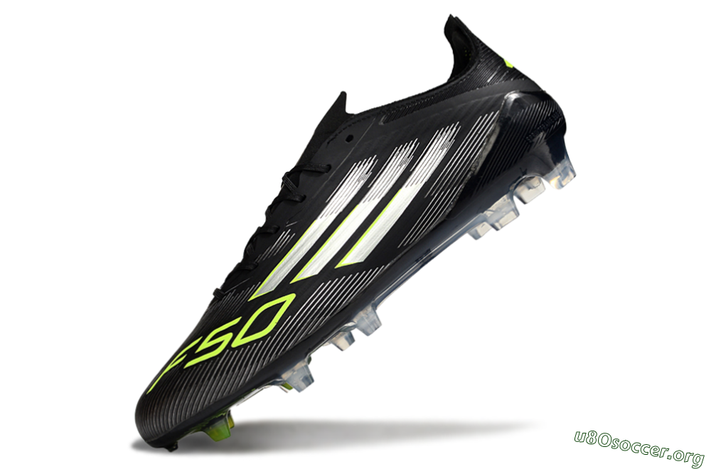 Adidas F50 Elite FG Football Boots - Black/Silver/Yellow 5