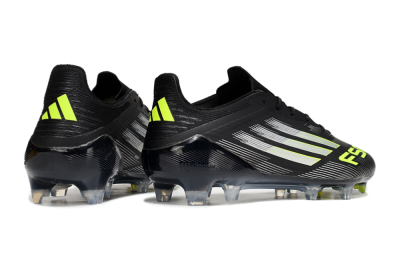 Adidas F50 Elite FG Football Boots - Black/Silver/Yellow