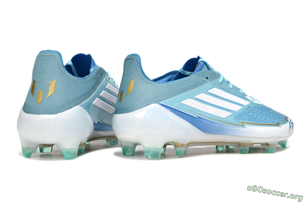 Messi x Adidas F50 Elite FG Football Boots - Jade/White/Blue 6