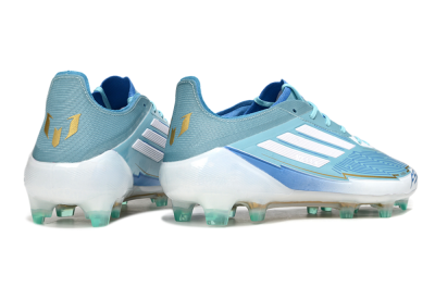 Messi x Adidas F50 Elite FG Football Boots - Jade/White/Blue
