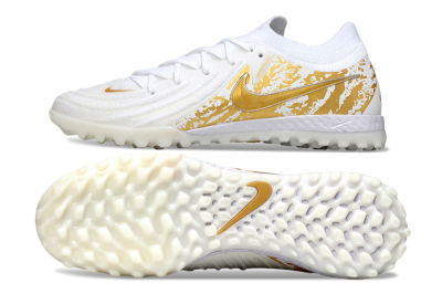 Nike Phantom GX 2 Elite TF Football Shoes - White/Gold