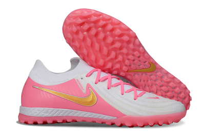 Nike Phantom GX 2 Elite TF Football Shoes - White/Pink/Gold
