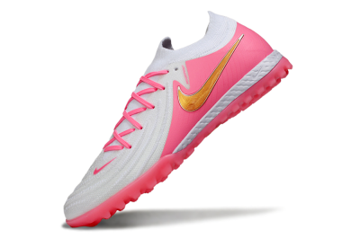 Nike Phantom GX 2 Elite TF Football Shoes - White/Pink/Gold