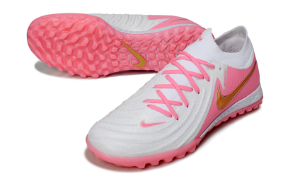 Nike Phantom GX 2 Elite TF Football Shoes - White/Pink/Gold