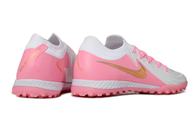 Nike Phantom GX 2 Elite TF Football Shoes - White/Pink/Gold