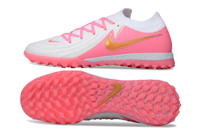 Nike Phantom GX 2 Elite TF Football Shoes - White/Pink/Gold