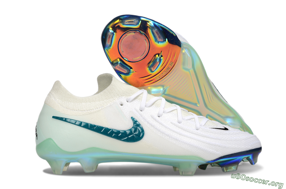 Nike Phantom GX 2 Elite FG Football Boots - White/Black/Jade 2
