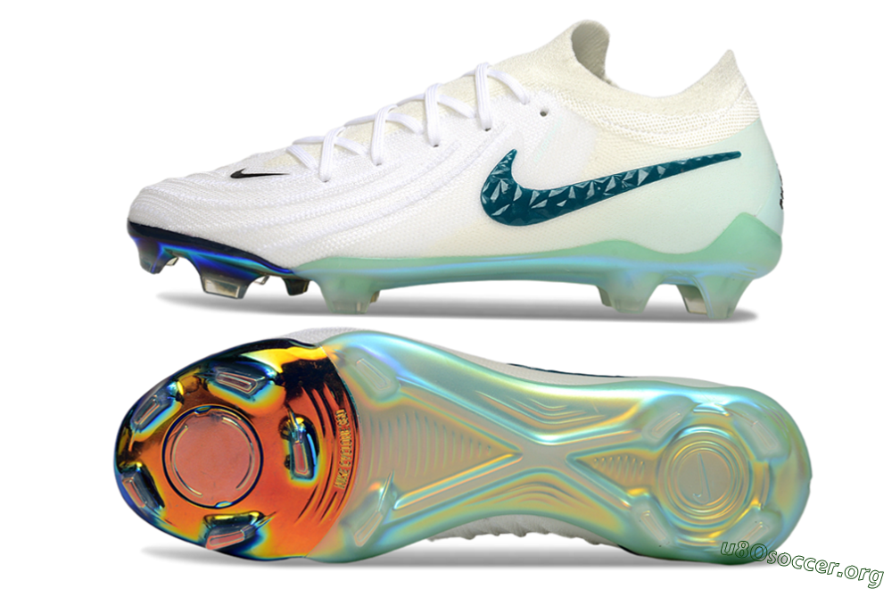 Nike Phantom GX 2 Elite FG Football Boots - White/Black/Jade 1
