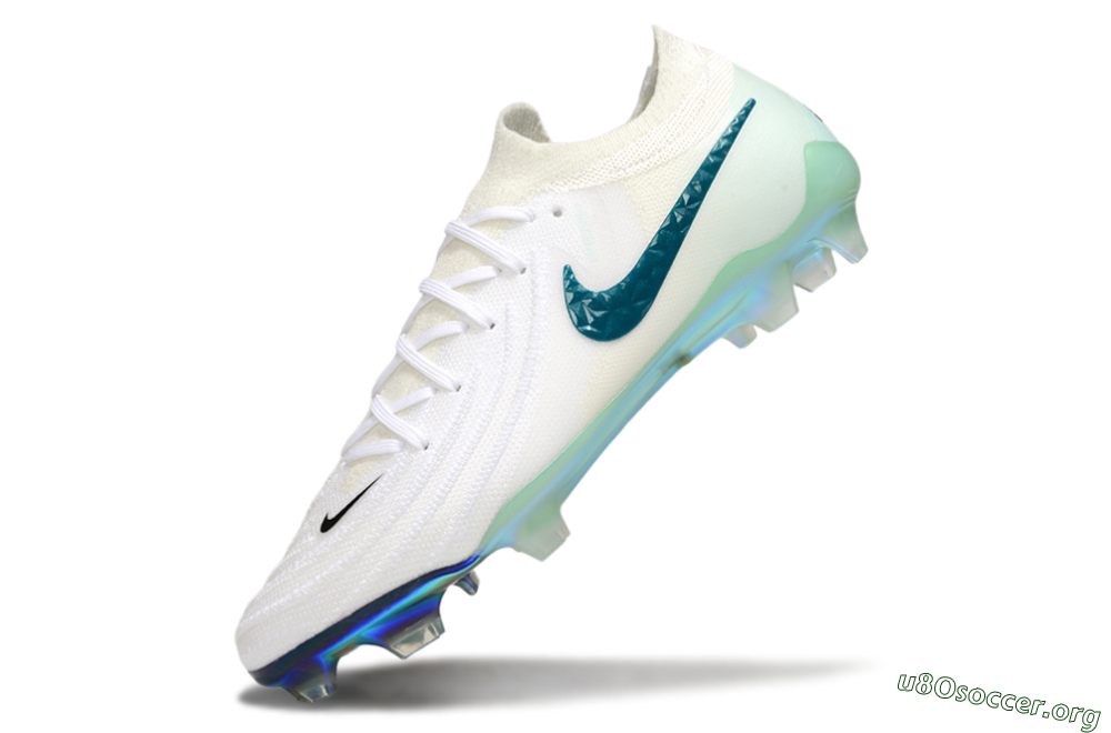 Nike Phantom GX 2 Elite FG Football Boots - White/Black/Jade 5