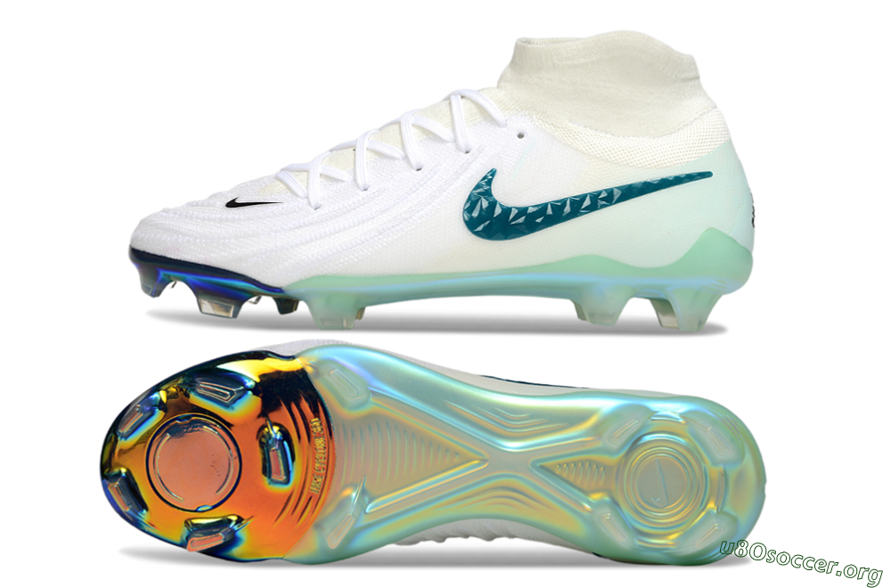 Nike Phantom Luna Elite NU FG Football Boots - White/Black/Jade 1