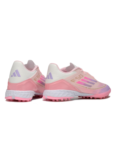 Adidas F50 Pro TF Football Shoes - Pink/Purple/Gold