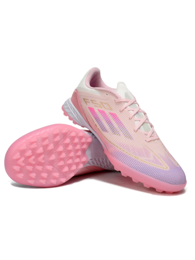 Adidas F50 Pro TF Football Shoes - Pink/Purple/Gold