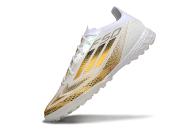 Adidas F50 Elite Kings League TF Football Shoes - White/Yellow/Black