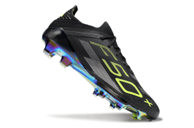 Adidas F50+ Elite Lightstrike Pro FG Football Boots - Black/Yellow/Silver