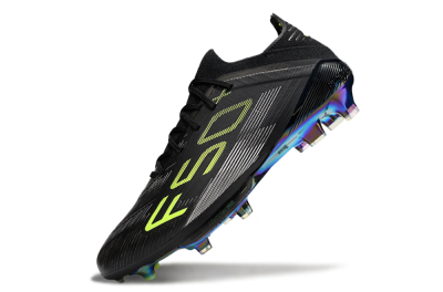 Adidas F50+ Elite Lightstrike Pro FG Football Boots - Black/Yellow/Silver