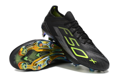 Adidas F50+ Elite Lightstrike Pro FG Football Boots - Black/Yellow/Silver