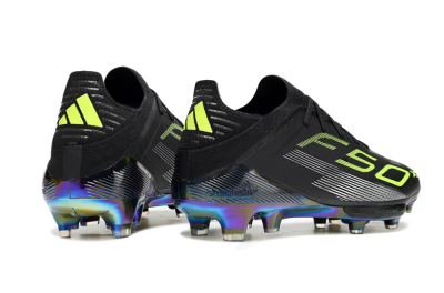 Adidas F50+ Elite Lightstrike Pro FG Football Boots - Black/Yellow/Silver