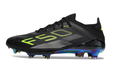 Adidas F50+ Elite Lightstrike Pro FG Football Boots - Black/Yellow/Silver