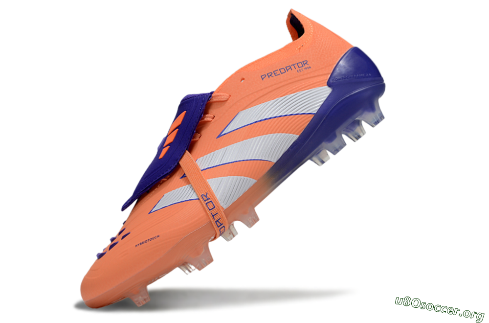 Adidas Predator Elite Foldover Tongue FG Football Boots - Orange/White/Blue 5