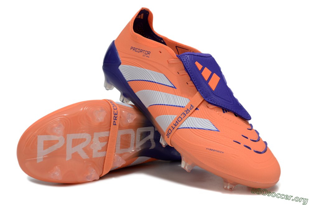Adidas Predator Elite Foldover Tongue FG Football Boots - Orange/White/Blue 0