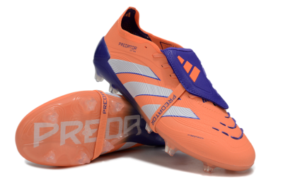 Adidas Predator Elite Foldover Tongue FG Football Boots - Orange/White/Blue